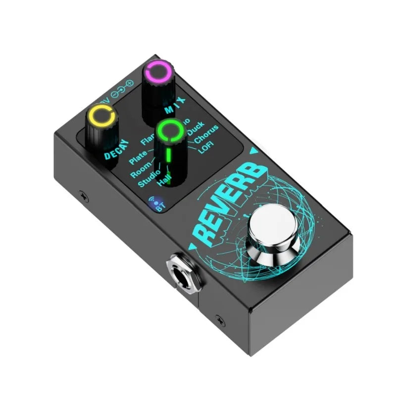 Digital Reverb Guitar Pedal - 9 Unique Reverb Effects Guitar  Effects Pedal  Effect Attenuation/Mix Knob Multifunctional