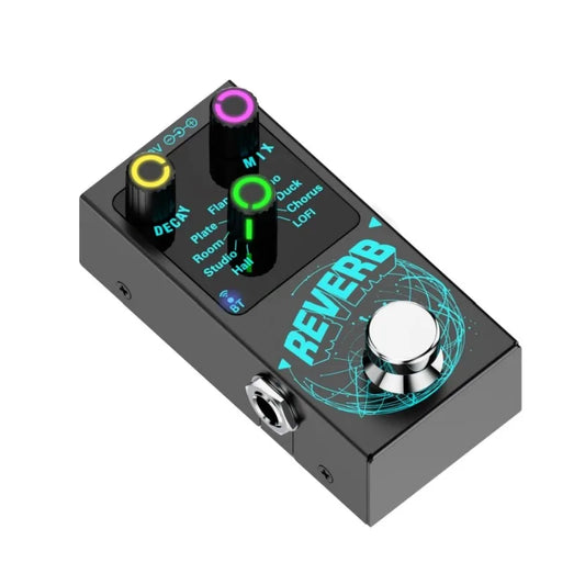 Digital Reverb Guitar Pedal - 9 Unique Reverb Effects Guitar  Effects Pedal  Effect Attenuation/Mix Knob Multifunctional