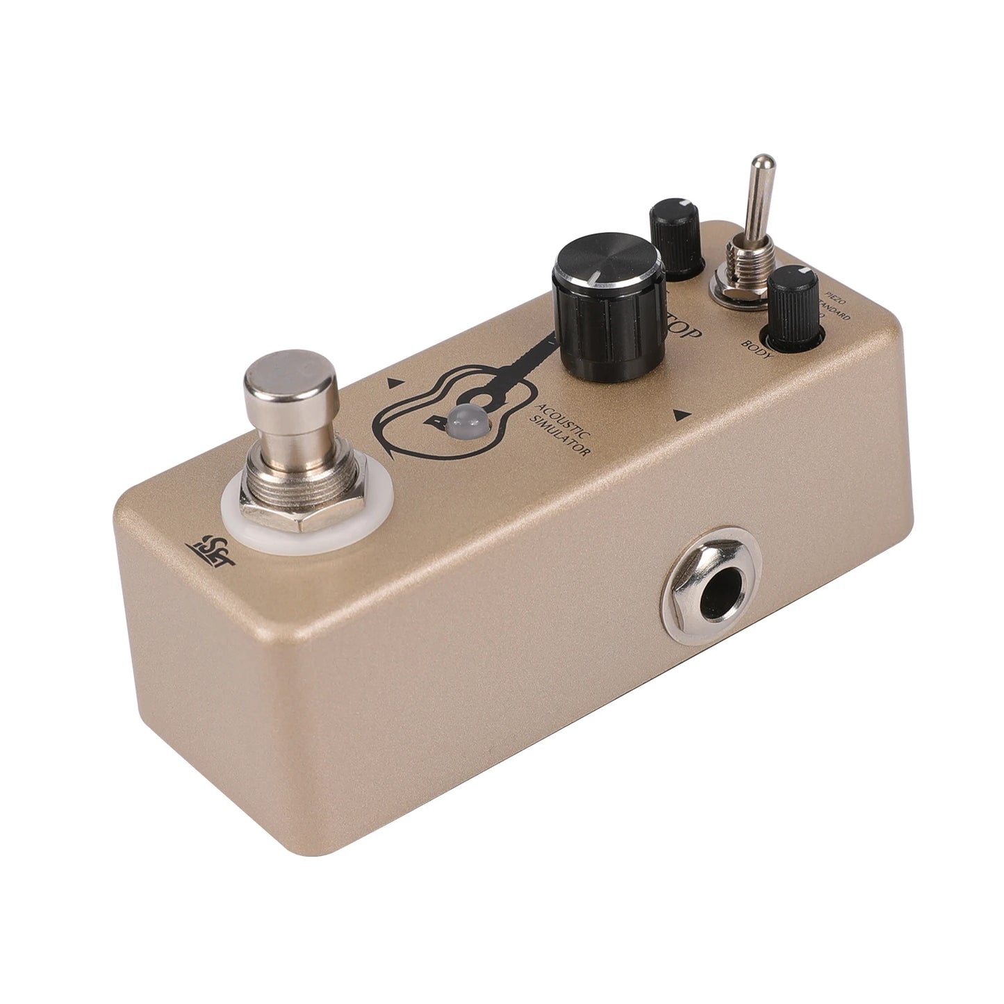 ISET AC Stage Guitar Effect Pedal Metal Shell Acoustic Pedal for Electric Guitar BASS True Bypass Guitar Durable Accessories