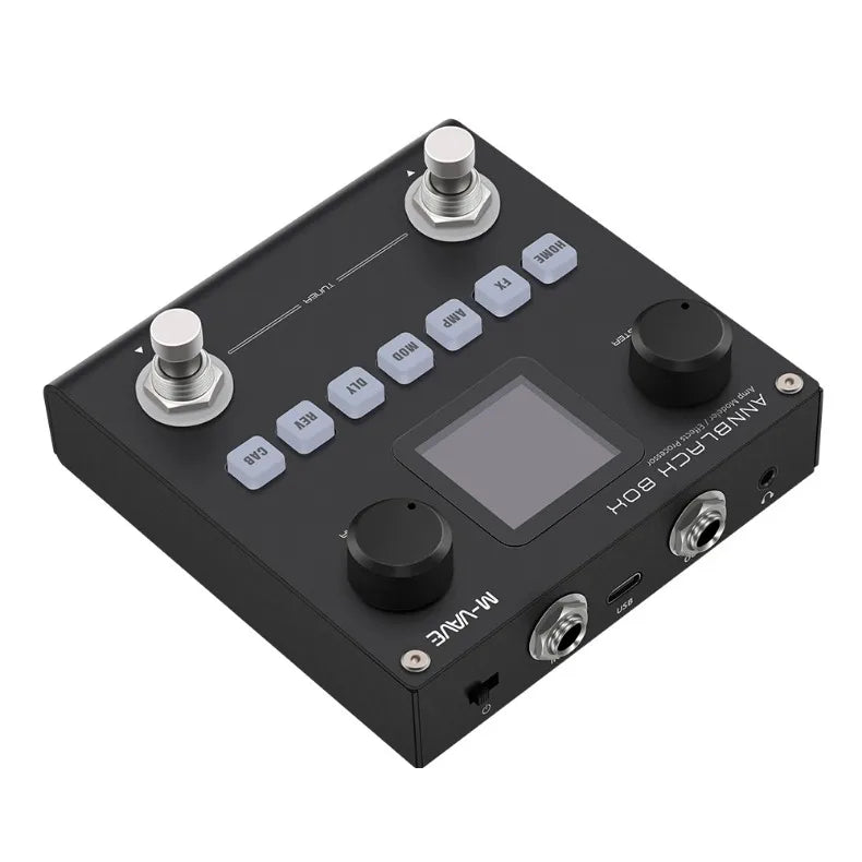 M-VAVE Black Box Effect Pedals Guitar / Bass AMP Modeler Multi Effects Processor Rechargeable for Electric Guitar Bass