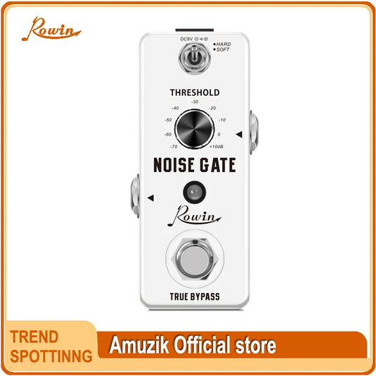 Rowin Guitar Noise Gate Pedal Noise Killer Pedals Noises Suppression Effects For Electric Guitar Hard Soft 2 Modes Noisegate
