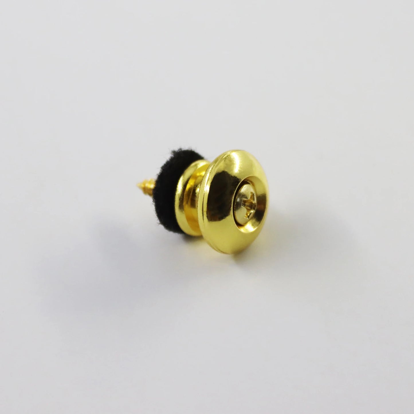 PHRILAM Pair of Mushroom Head Electric Guitar Strap Locks, Black/Chrome/Gold Available