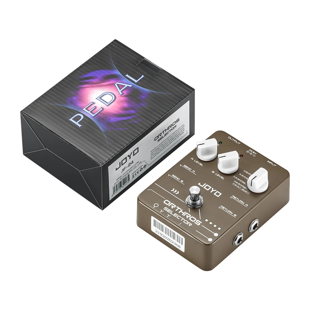 JOYO JF-24 Orthros Selector Guitar Effects Pedal 6 Looping Modes Independent Control Channel with A/B 2 Line Loops